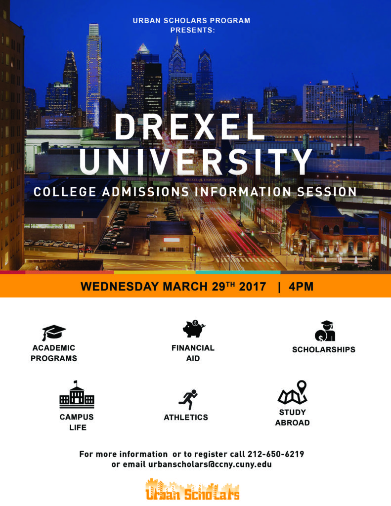 Drexel University College Admissions Info Session